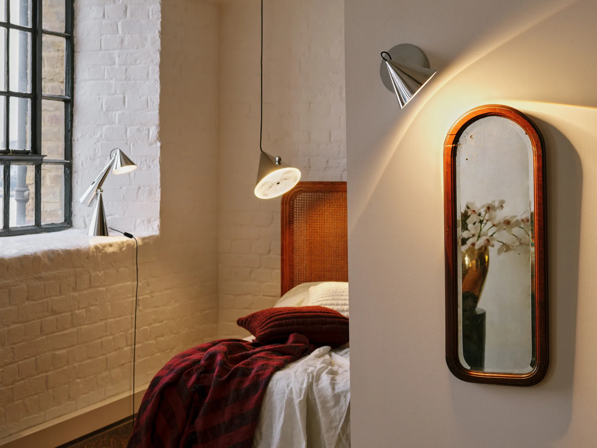 Pose Surface vägglampa, Silver Tom Dixon