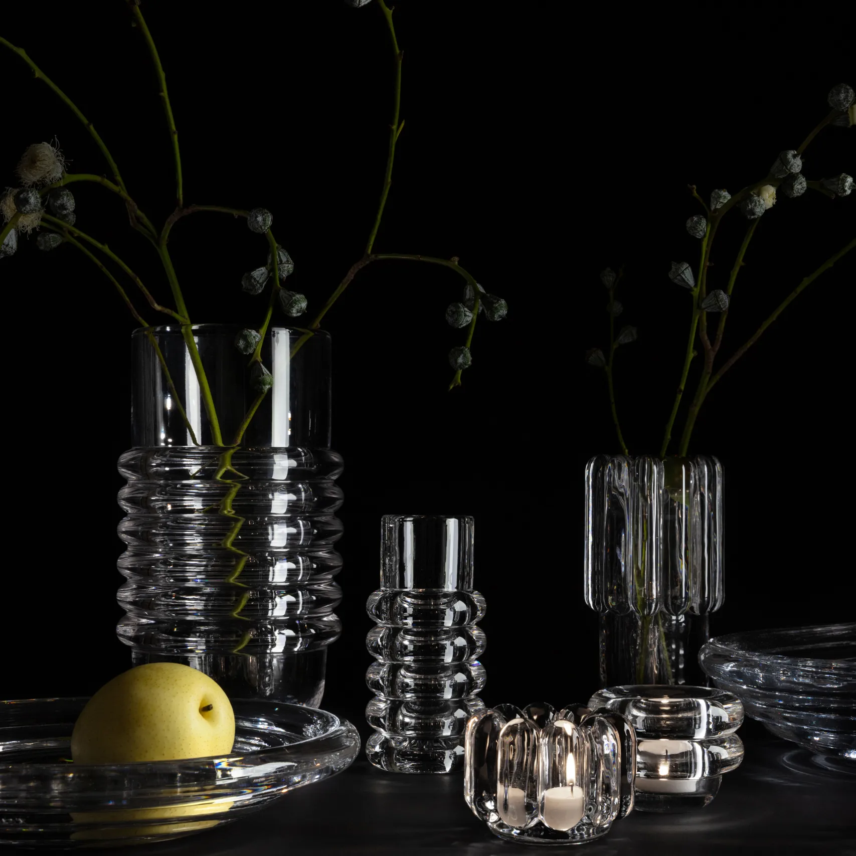 Press ljuslykta vertical, Klar Tom Dixon