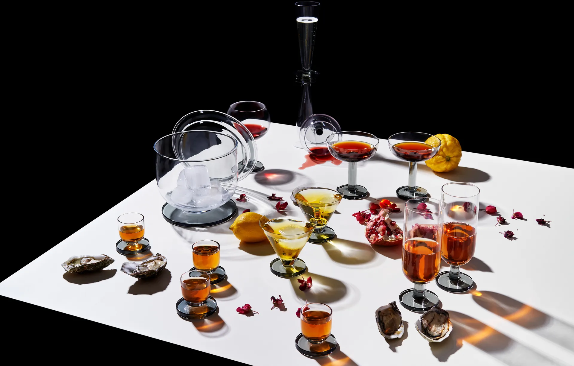 Puck shotglas 5 cl 4-pack, Clear Tom Dixon