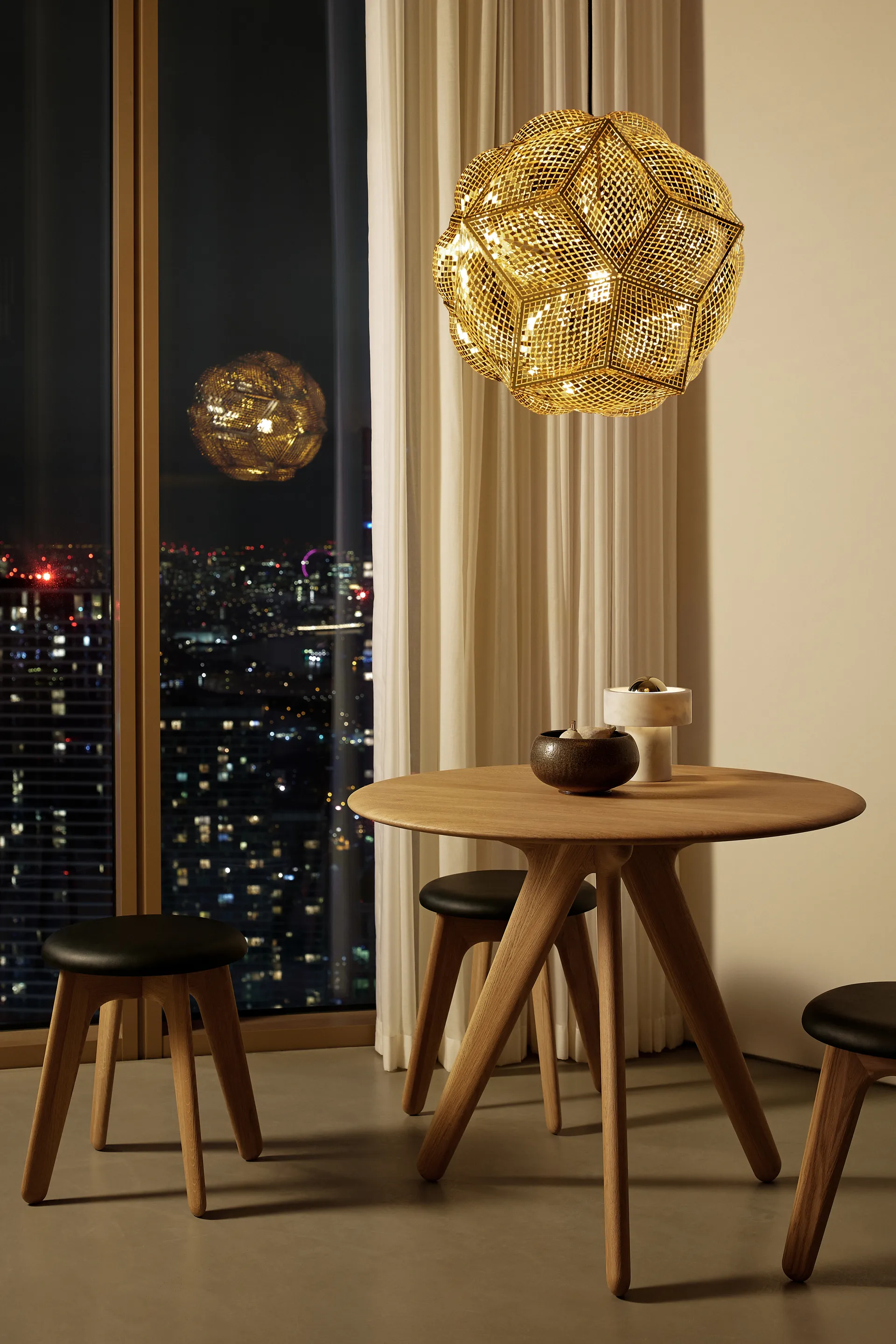 Puff Pendant takpendel Ø45 cm, Mässing Tom Dixon