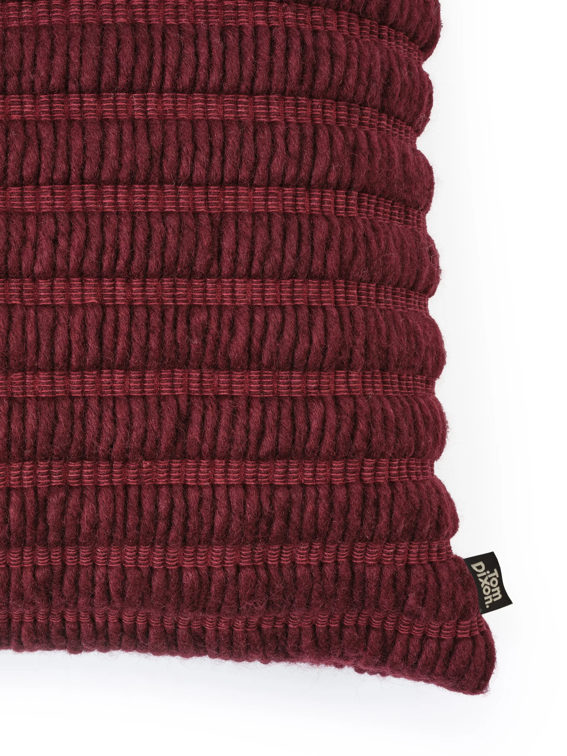 Ridge kudde 45x45 cm, Burgundy Tom Dixon