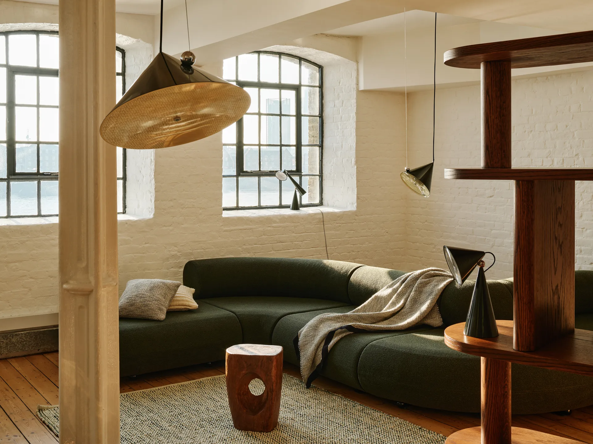 Ridge kudde 45x45 cm, Natural Tom Dixon