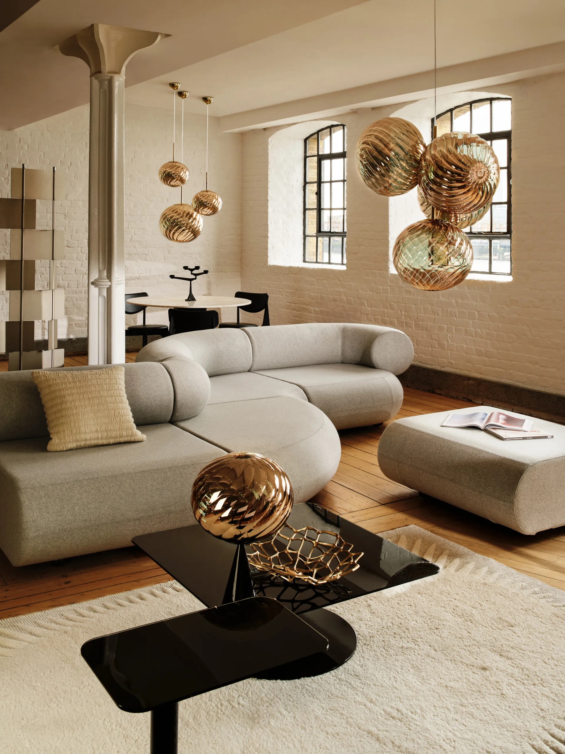 Ridge kudde 45x45 cm, Natural Tom Dixon