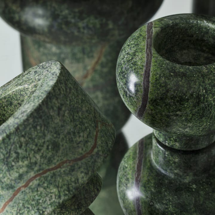 Rock värmeljushållare 3 delar - Grön - Tom Dixon