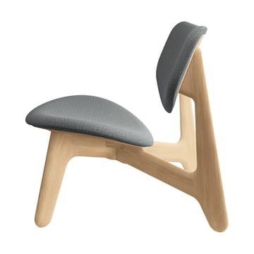 Slab loungestol klädd sits - Natural brushed oak-Hallingdal 0130 mid grey - Tom Dixon