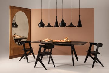 Slab matbord 96x200 cm - Black oak - Tom Dixon
