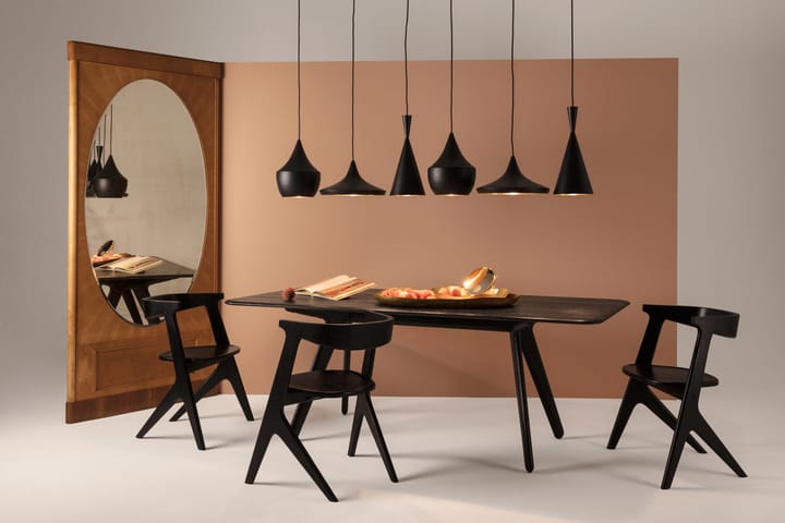 Slab matbord 96x200 cm, Black oak Tom Dixon