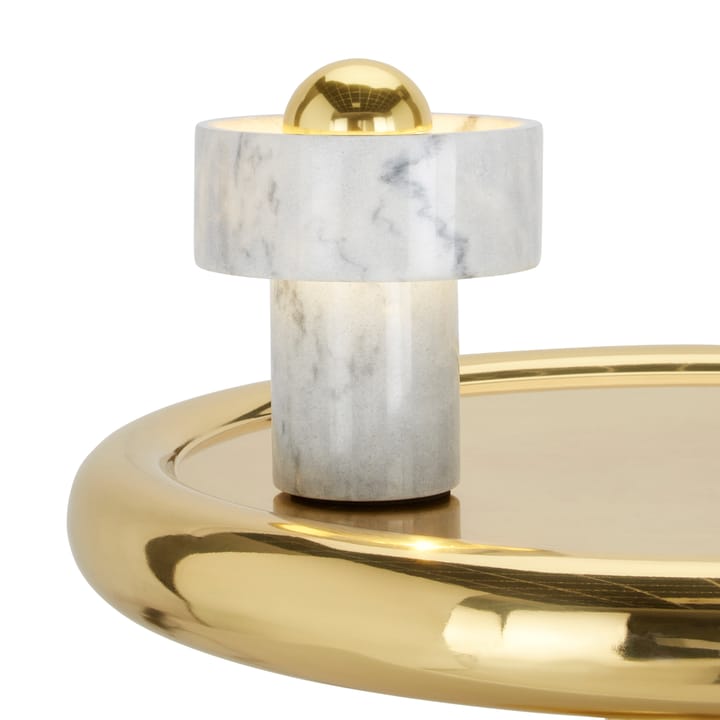 Stone bordslampa - Vit marmor - Tom Dixon