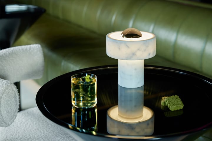 Stone Portable LED bordslampa 19 cm - Marmor - Tom Dixon
