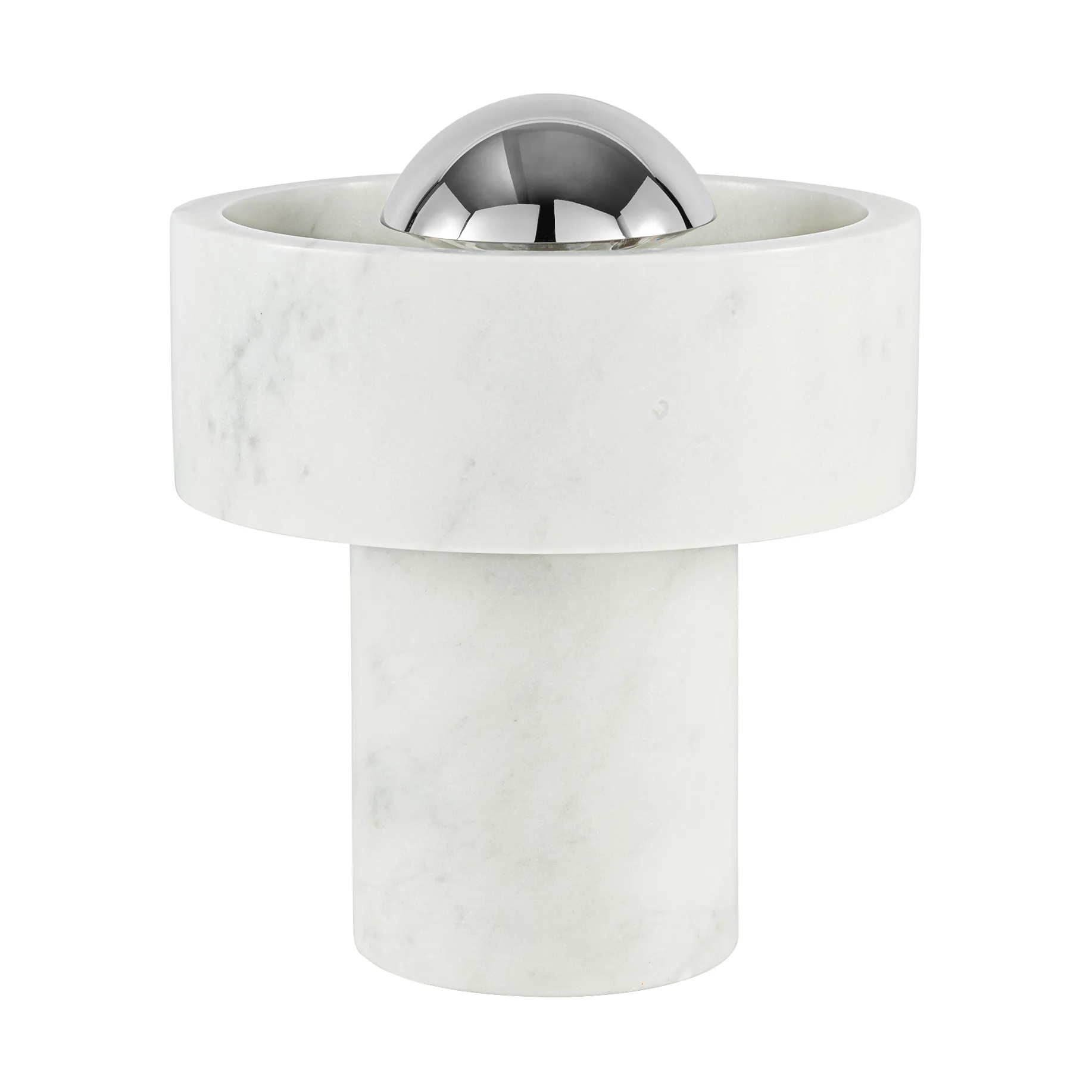 Stone Portable LED bordslampa 28 cm, Marble-silver Tom Dixon