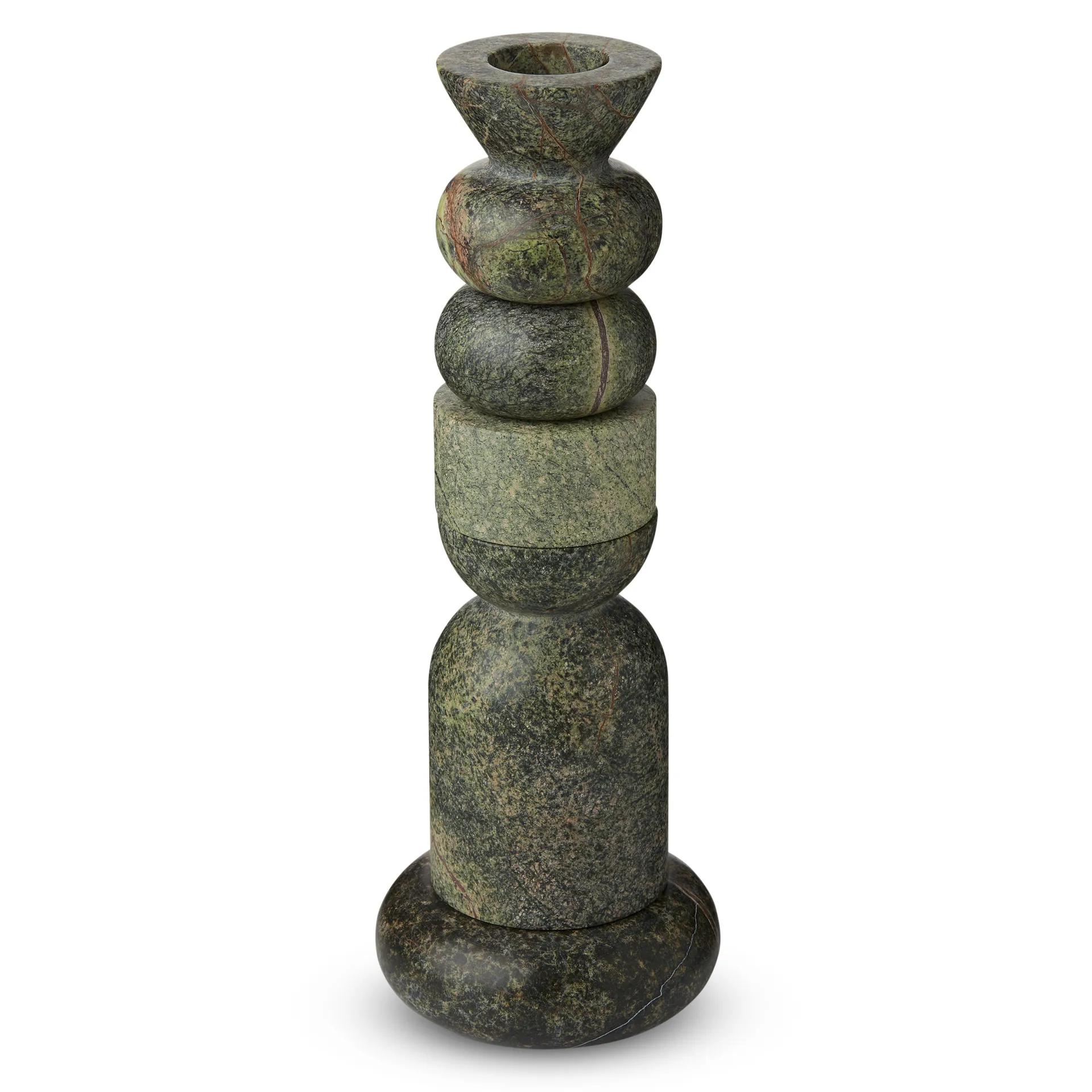 Stone Stacking ljusstake 5 delar, Grön Tom Dixon