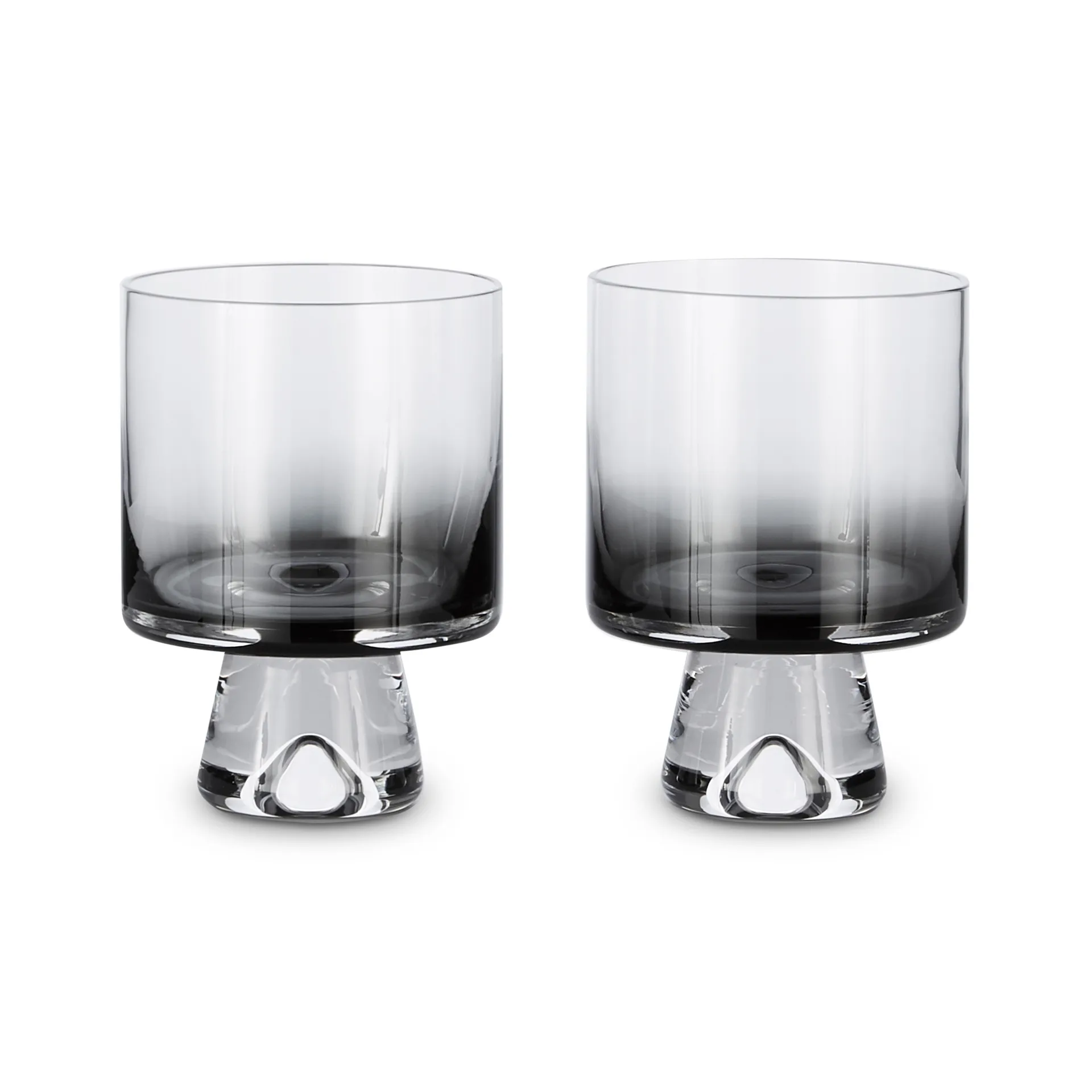Tank dricksglas låga 2-pack, Svart Tom Dixon