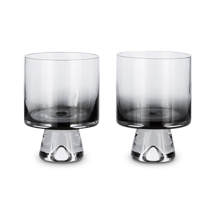 Tank dricksglas låga 2-pack - Svart - Tom Dixon