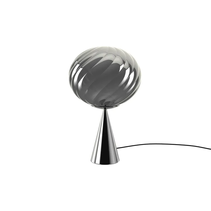 Whirl cone fat bordslampa - Silver - Tom Dixon