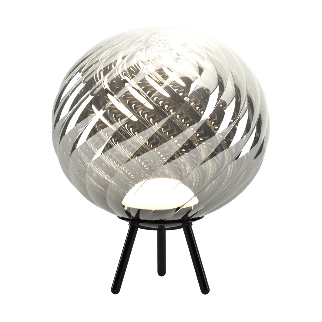 Whirl portabel golvlampa, Silver-black Tom Dixon