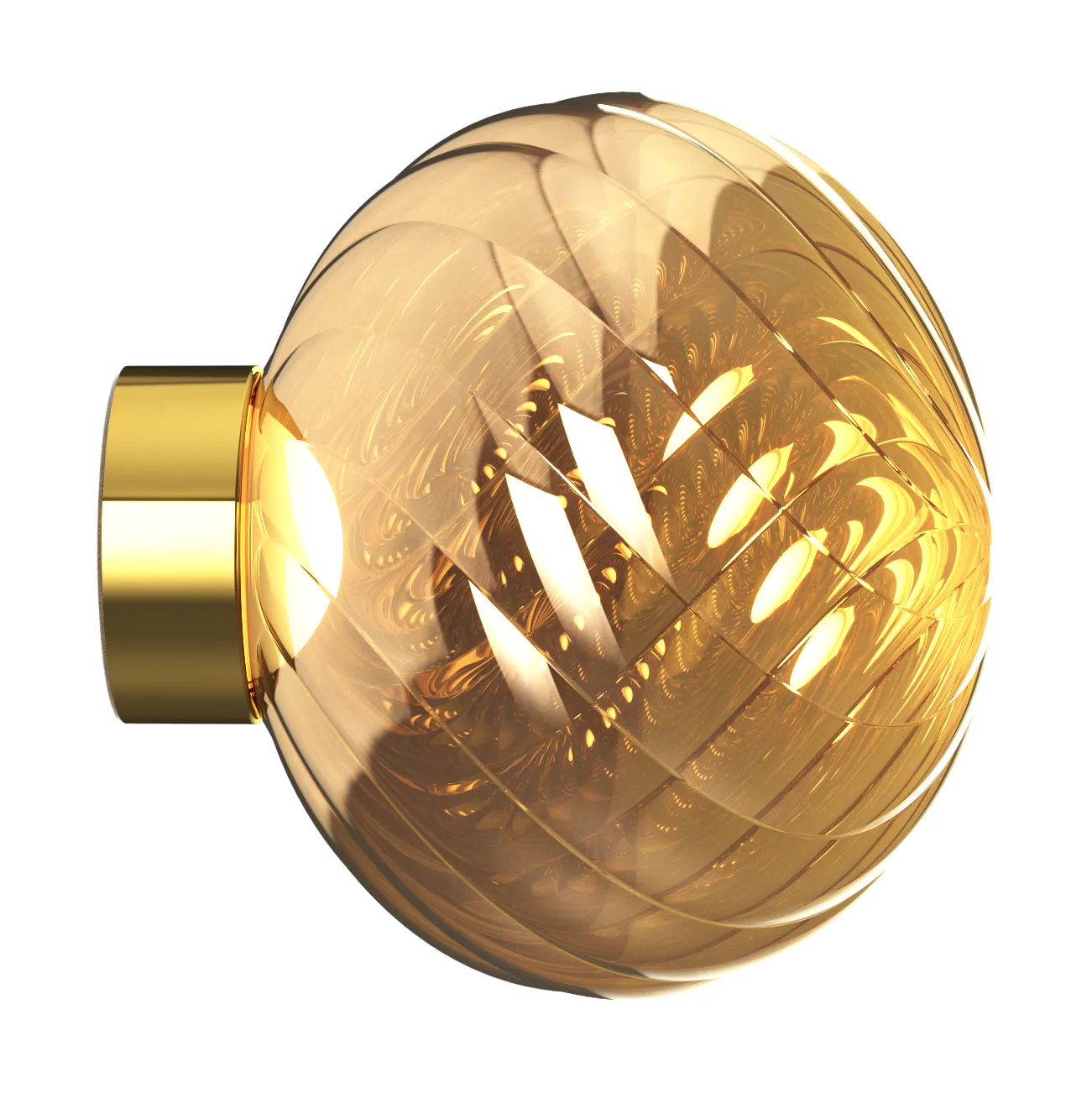 Whirl vägglampa Ø30 cm, Gold Tom Dixon