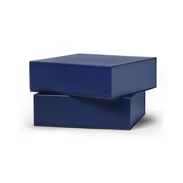 Pac box förvaringsbox - Midnight blue, large 32,5x10,5x30 cm, 2-pack - TÔNN furniture