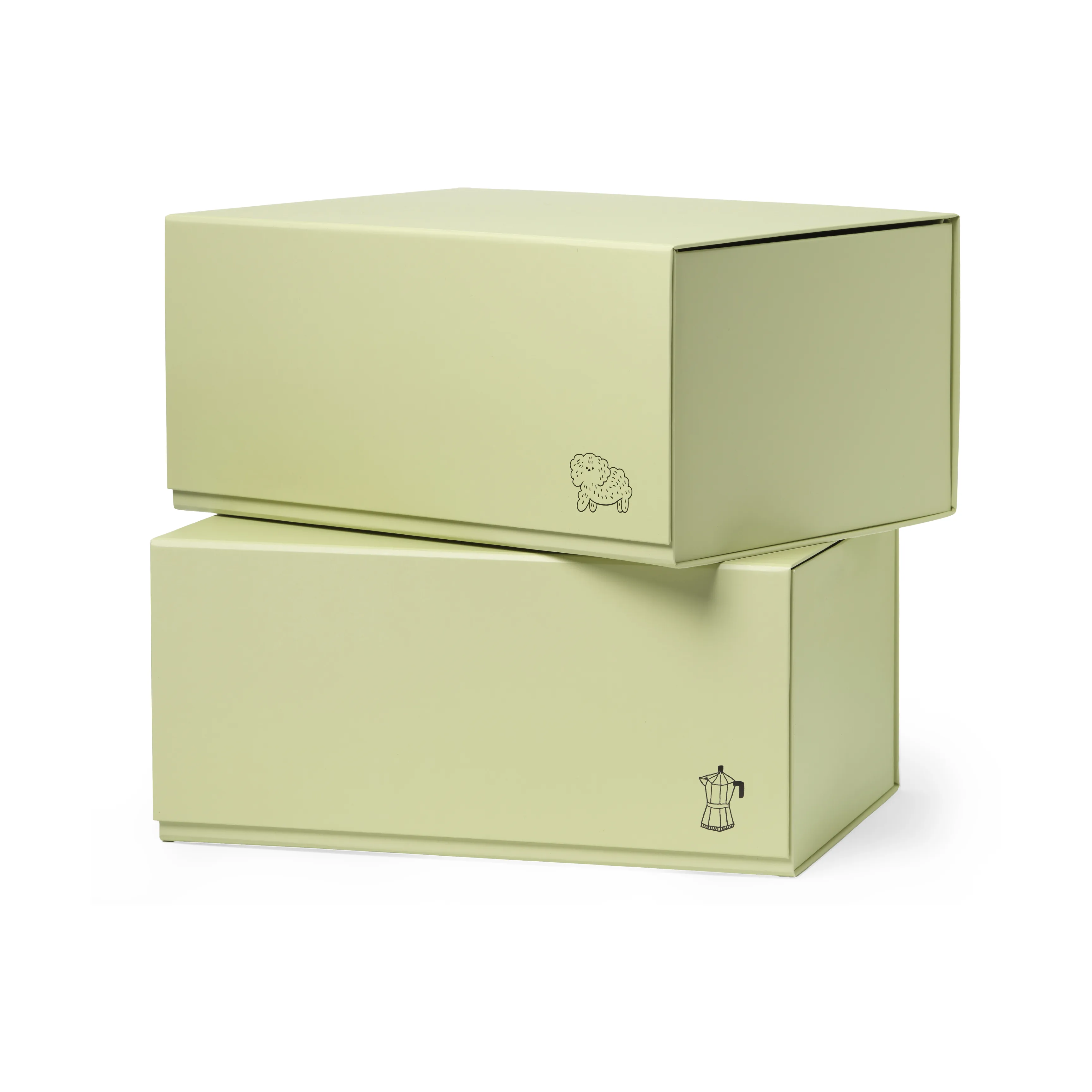 Pac box förvaringsbox, TÔNN x MAJASBOK Elderflower green, 2-pack