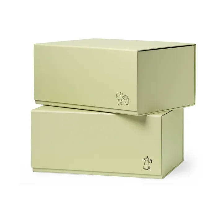 Pac box förvaringsbox - TÔNN x MAJASBOK Elderflower green, 2-pack - TÔNN furniture