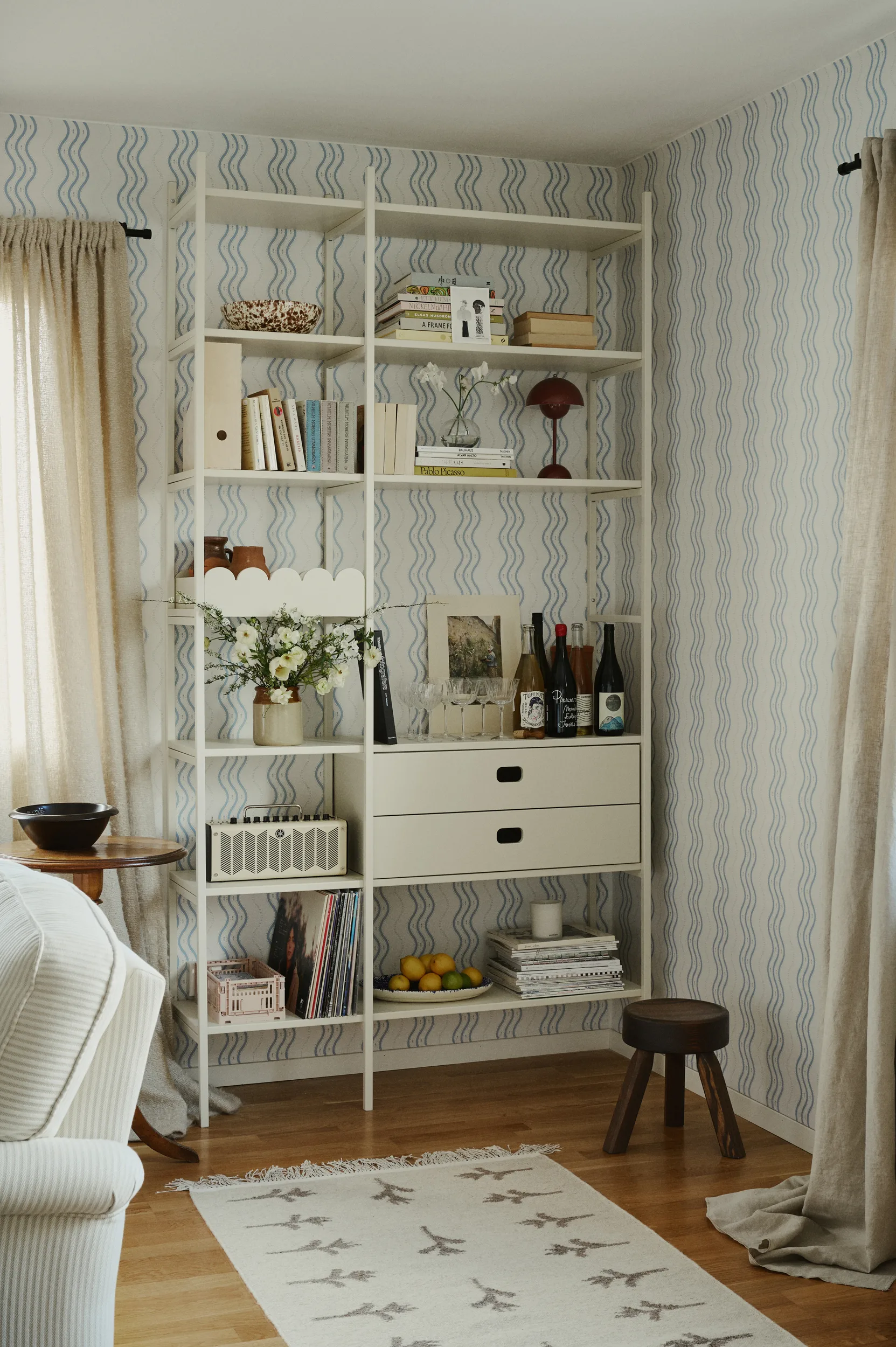 Portal bokhylla 123 cm - Off-white,  TÔNN furniture