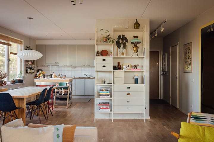 Portal bokhylla 123 cm - Off-white TÔNN furniture