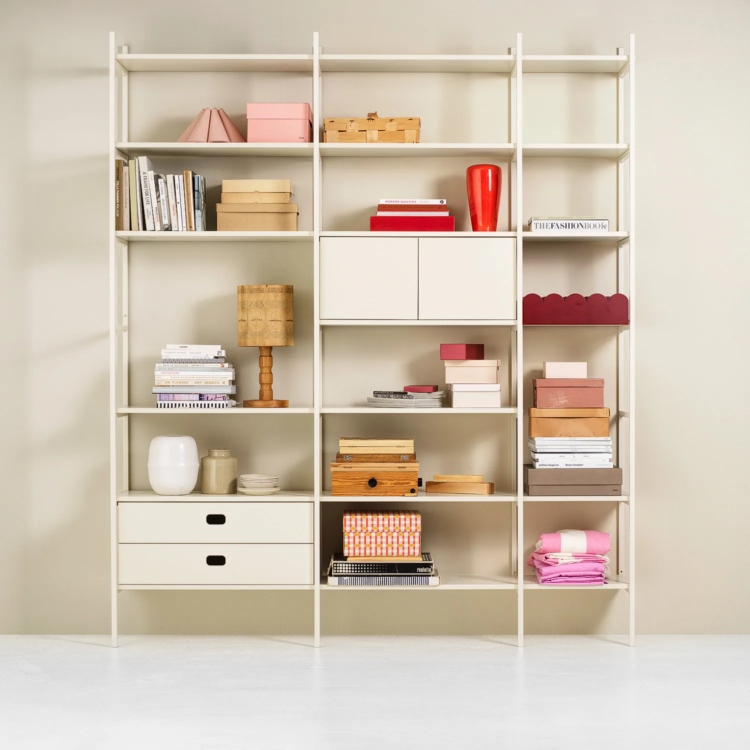 Portal bokhylla 158 cm - Off-white,  TÔNN furniture