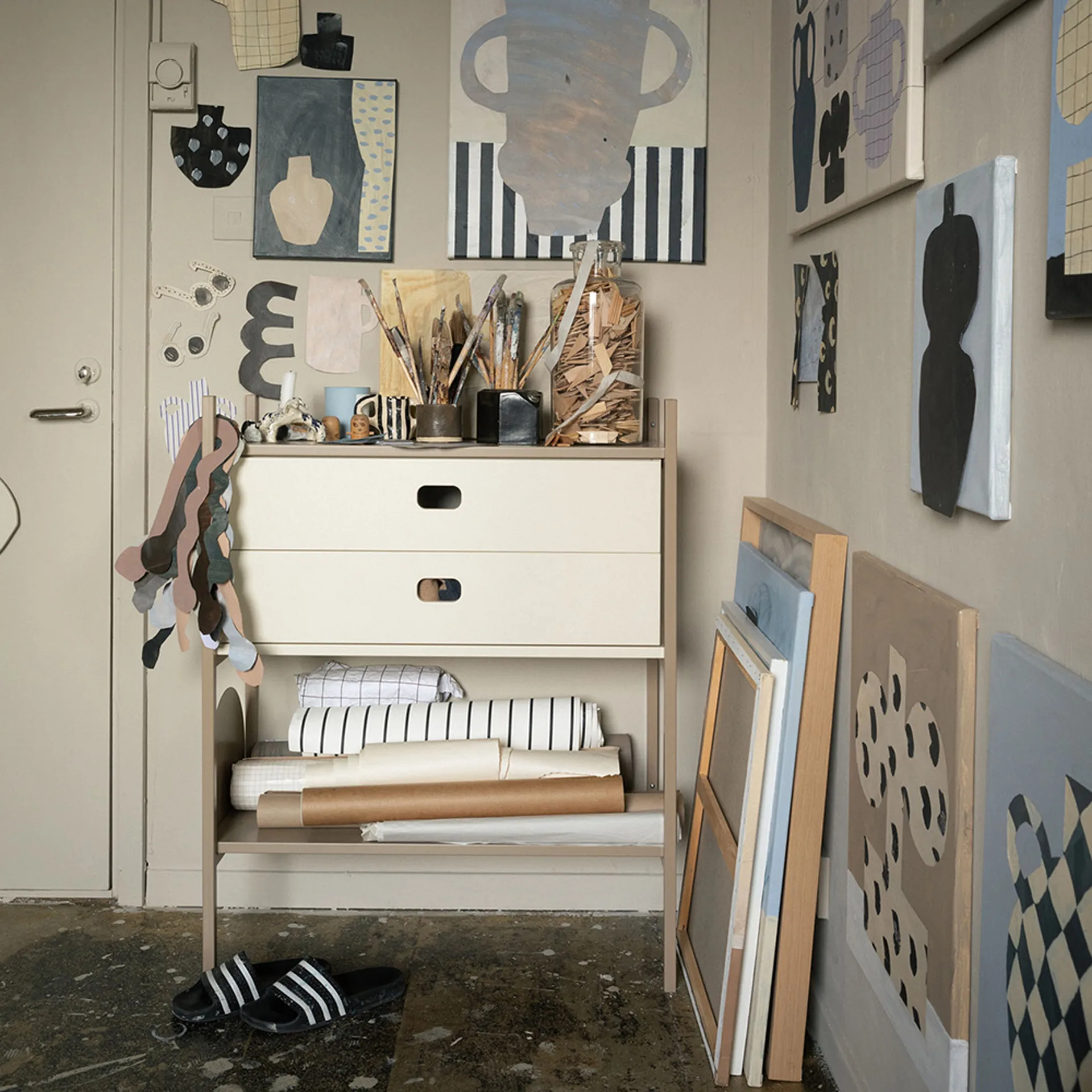 Portal bokhylla small, Camel, 80 cm,  TÔNN furniture