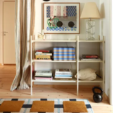 Portal bokhylla small, Off white, 123 cm - TÔNN furniture