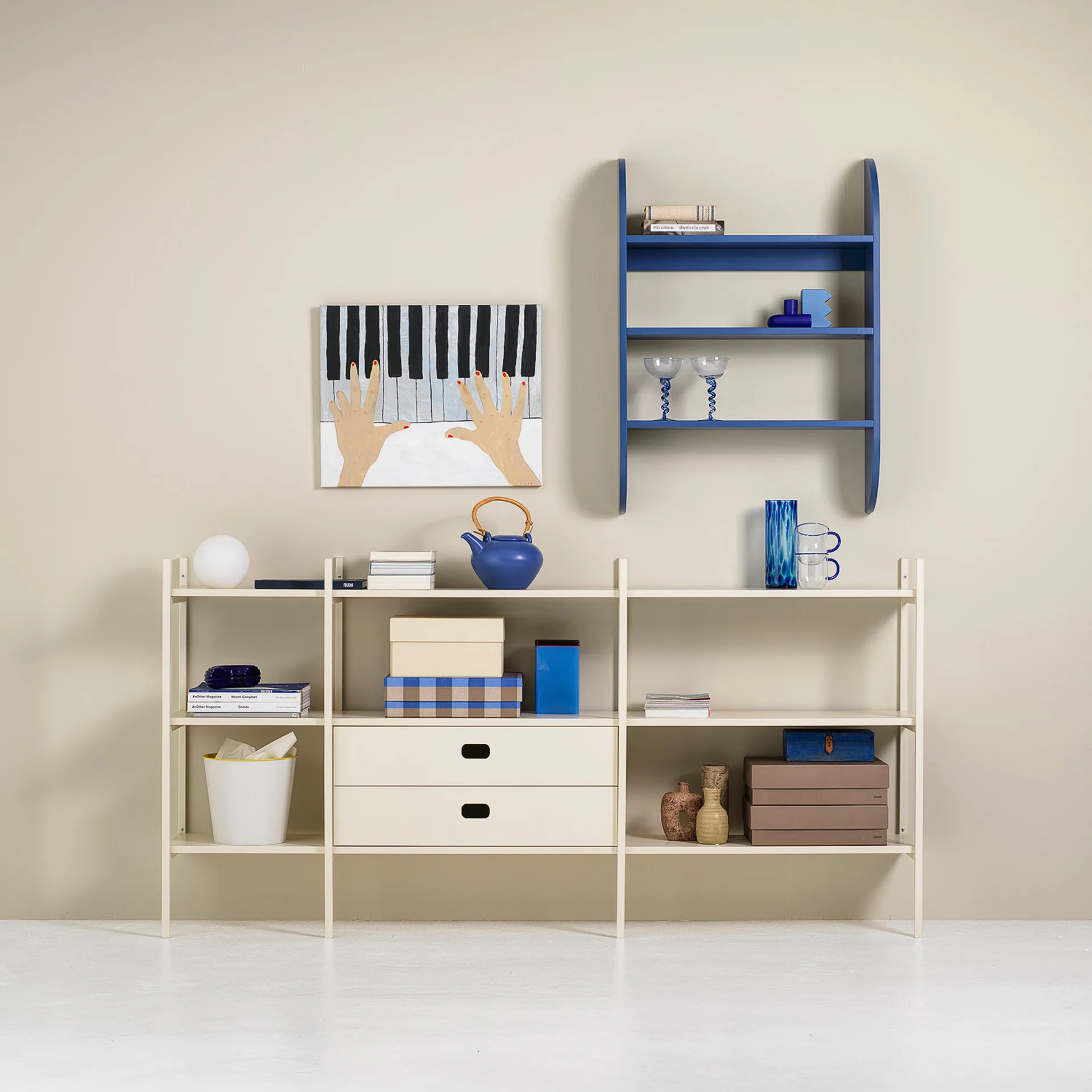 Portal bokhylla small, Off white, 201 cm,  TÔNN furniture