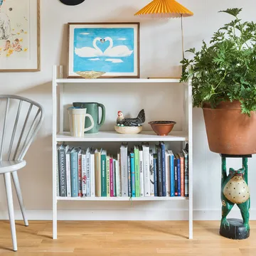 Portal bokhylla small, White, 80 cm - TÔNN furniture