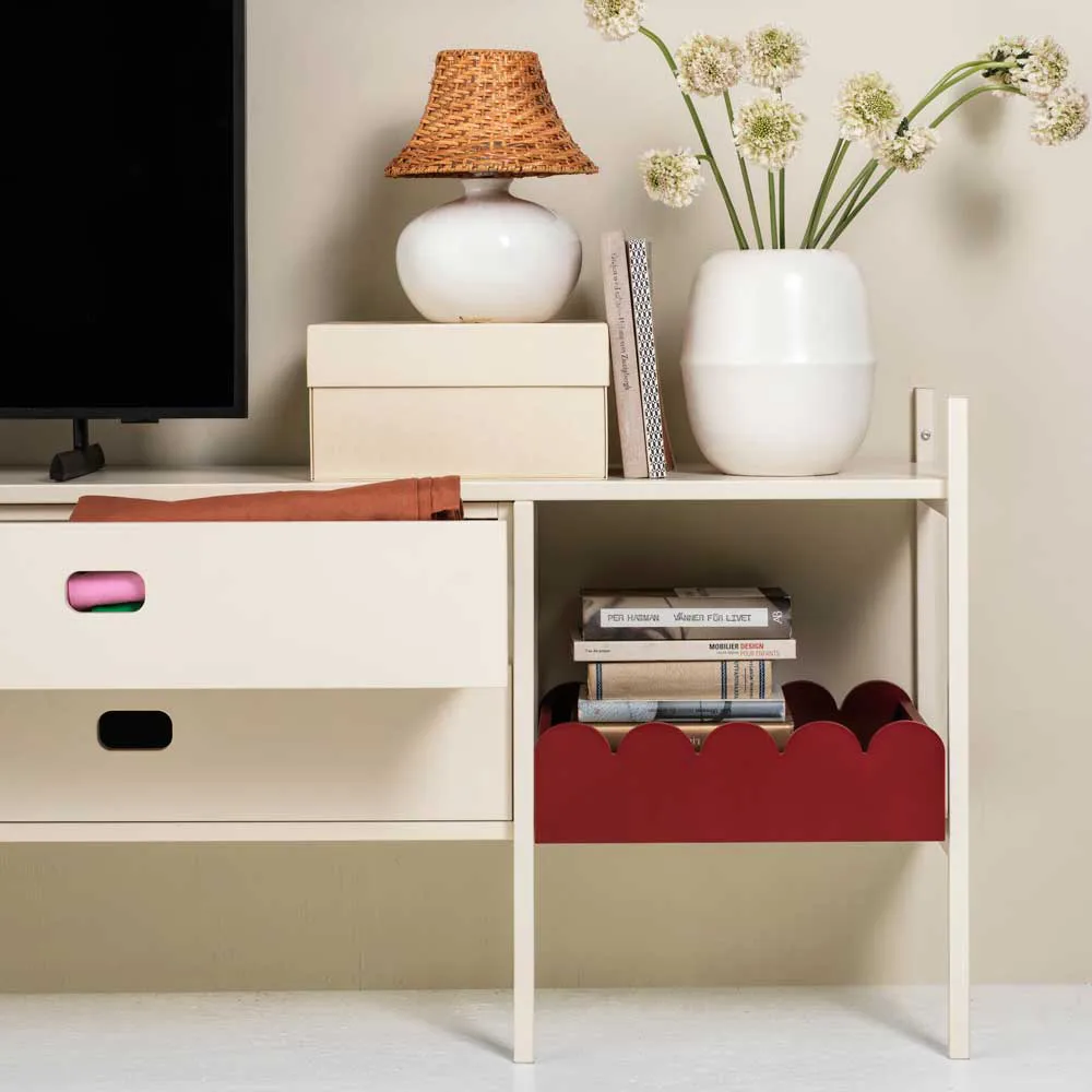 Portal TV-bänk 201 cm - Off-white,  TÔNN furniture