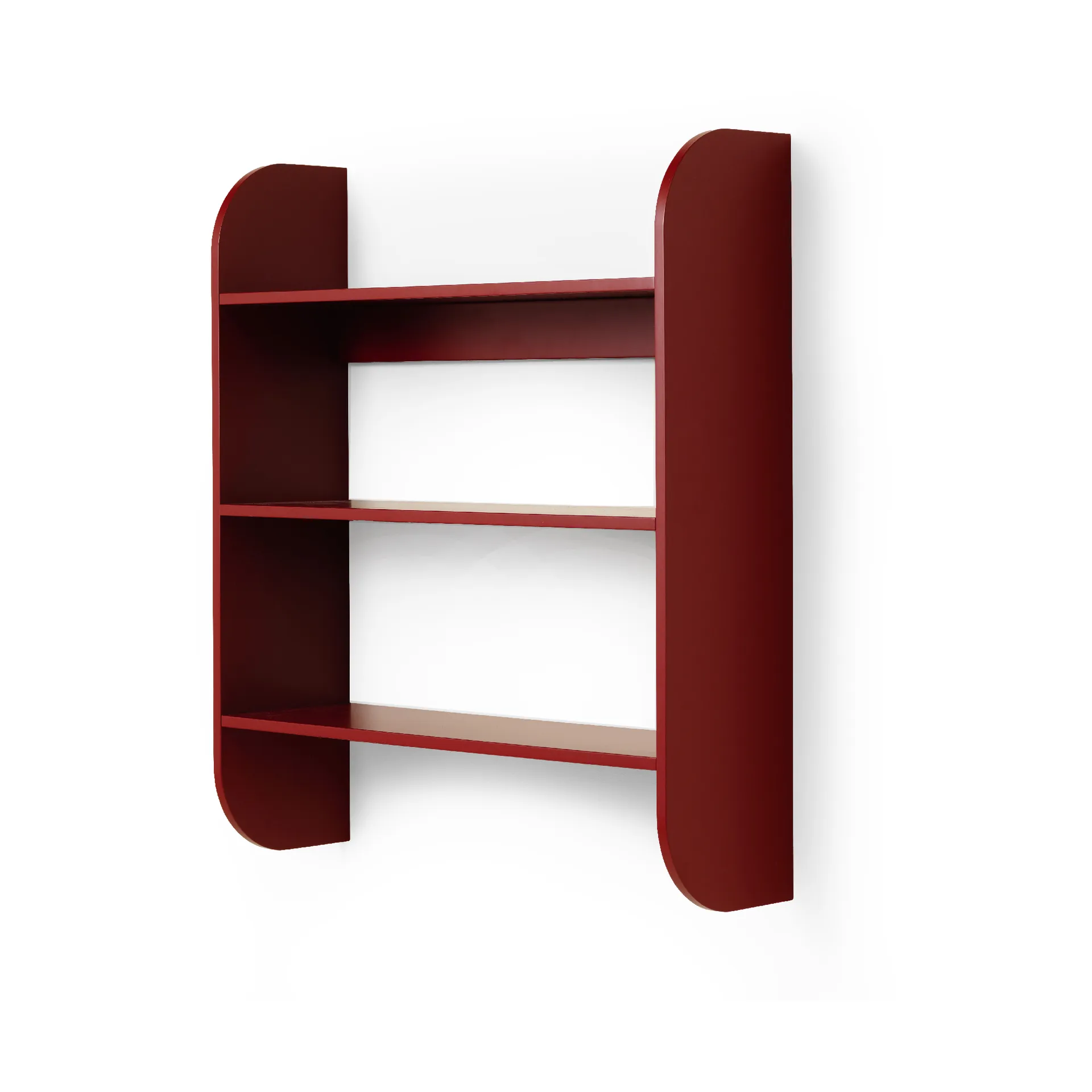 Strapats vägghylla 62x73,6 cm, Burgundy TÔNN furniture
