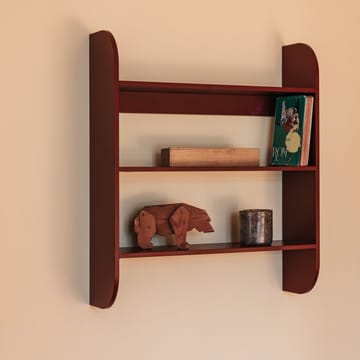 Strapats vägghylla 62x73,6 cm - Burgundy - TÔNN furniture