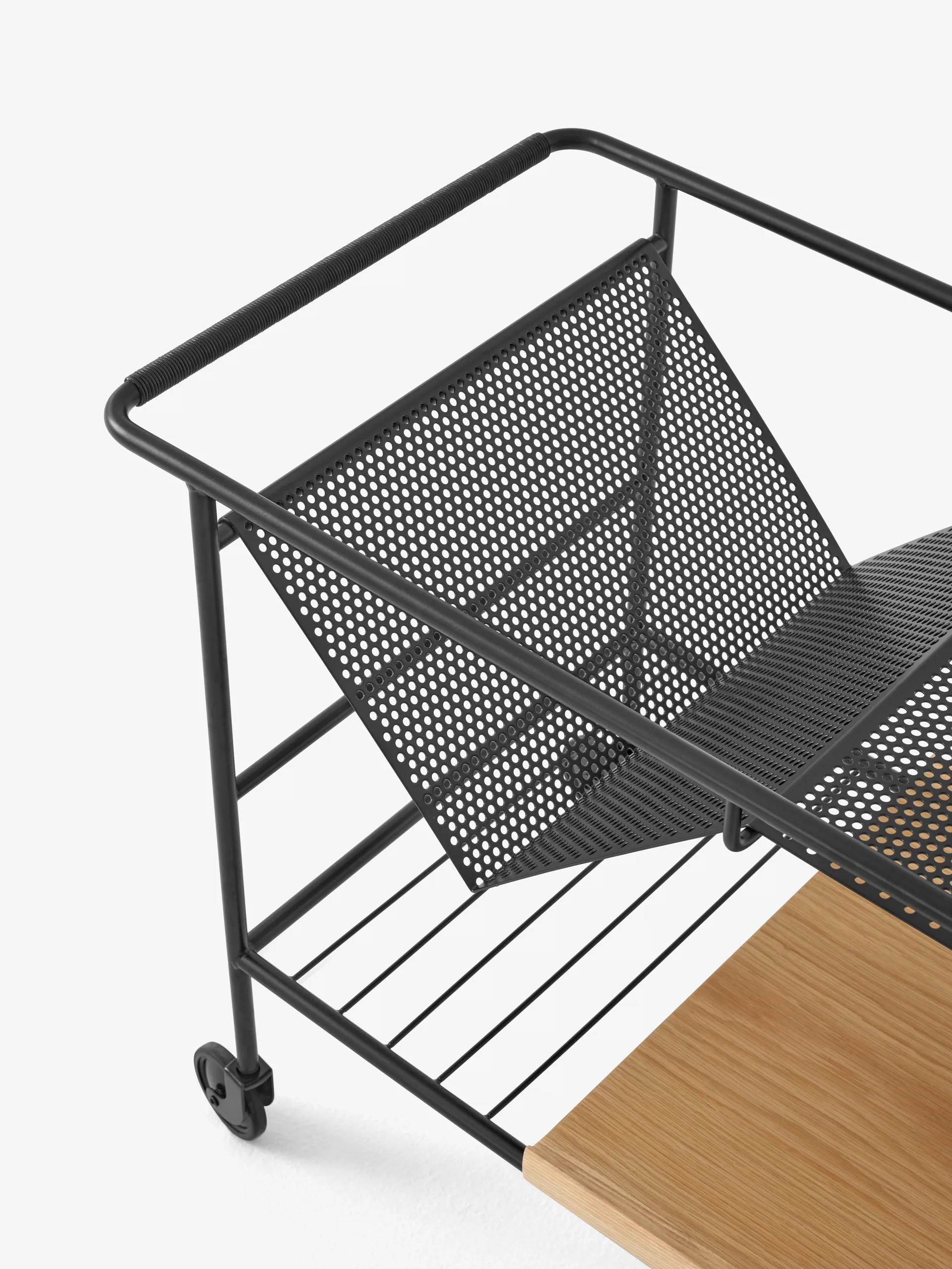 Alima förvaringsvagn lackerad ek, Black & lacquered oak &Tradition