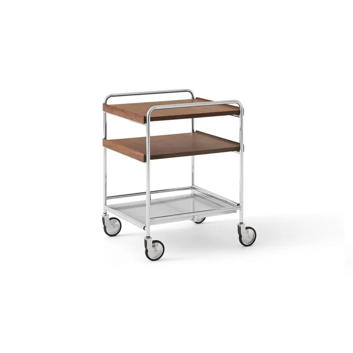 Alima NDS2 serveringsvagn - Lackerad valnöt-krom - &Tradition
