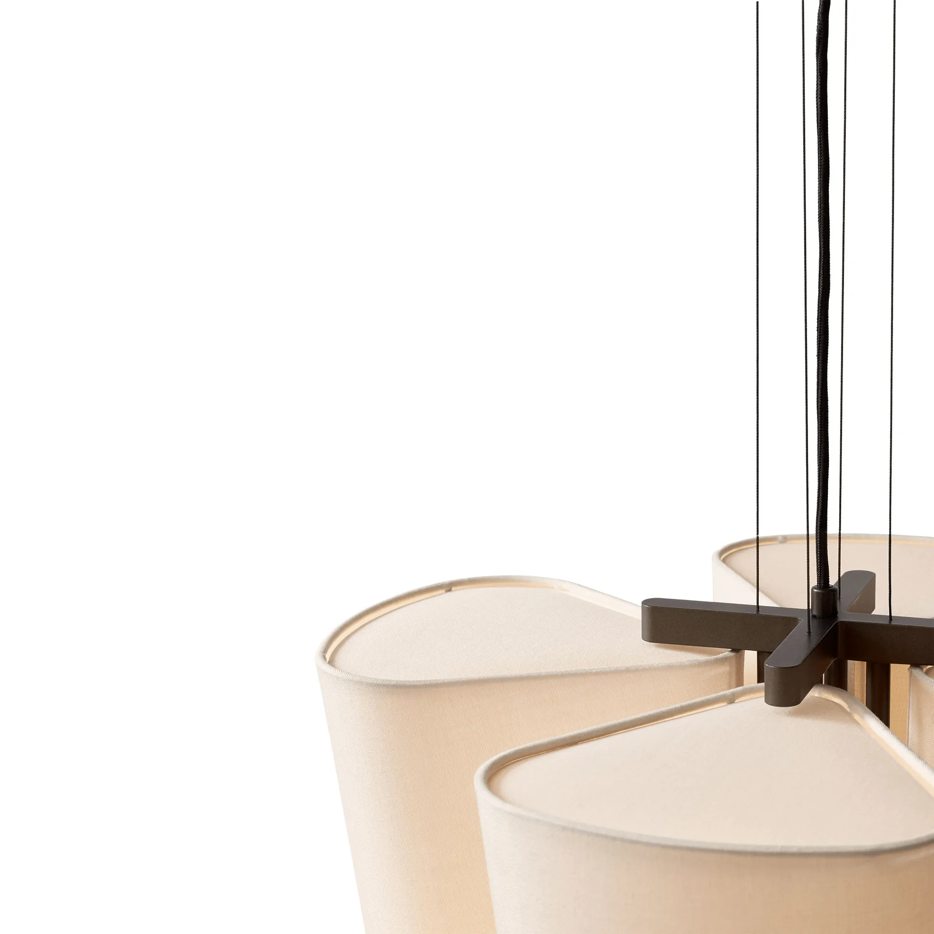 Bella chandelier pendel, SC115, Bronzed & Soft Canvas, Ø54 cm &Tradition