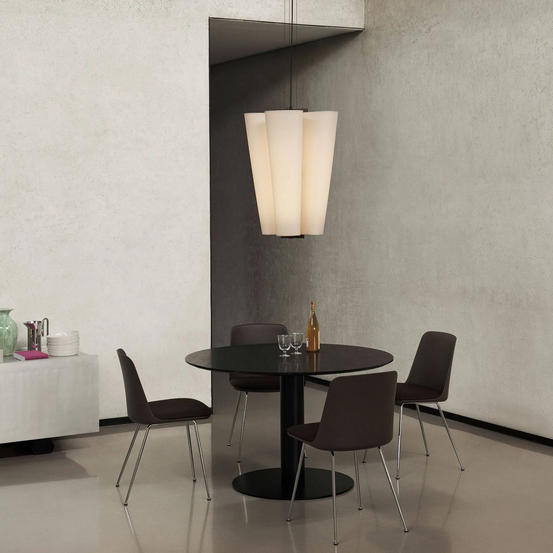 Bella chandelier pendel, SC115, Bronzed & Soft Canvas, Ø54 cm &Tradition