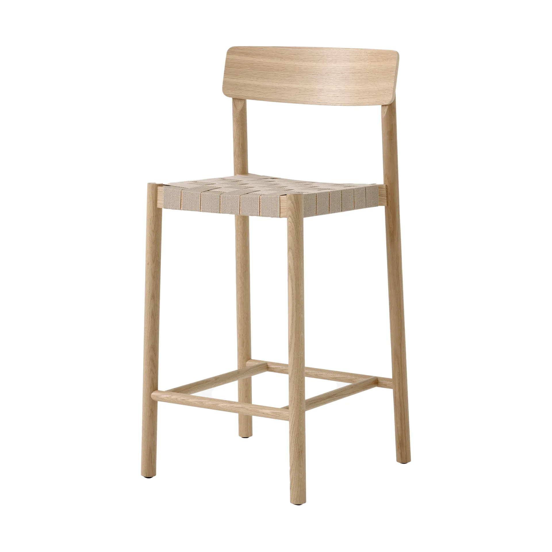 Betty TK12 Counter Chair barstol 65 cm, Naturfärgat lin-lackad ek &Tradition