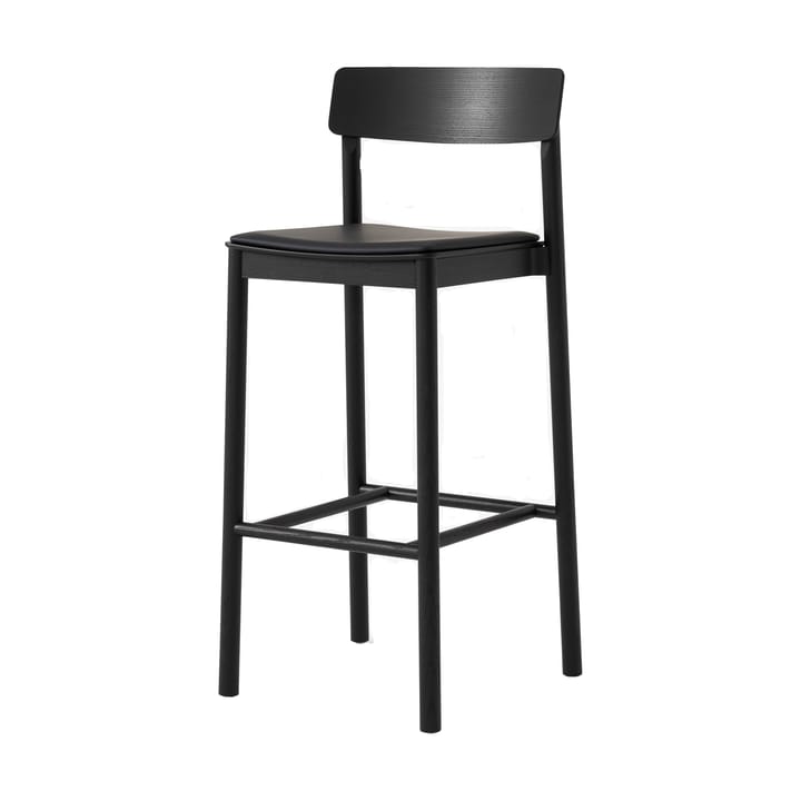 Betty TK17 Bar Chair barstol 75 cm - Noble leather black-black laquered ash - &Tradition