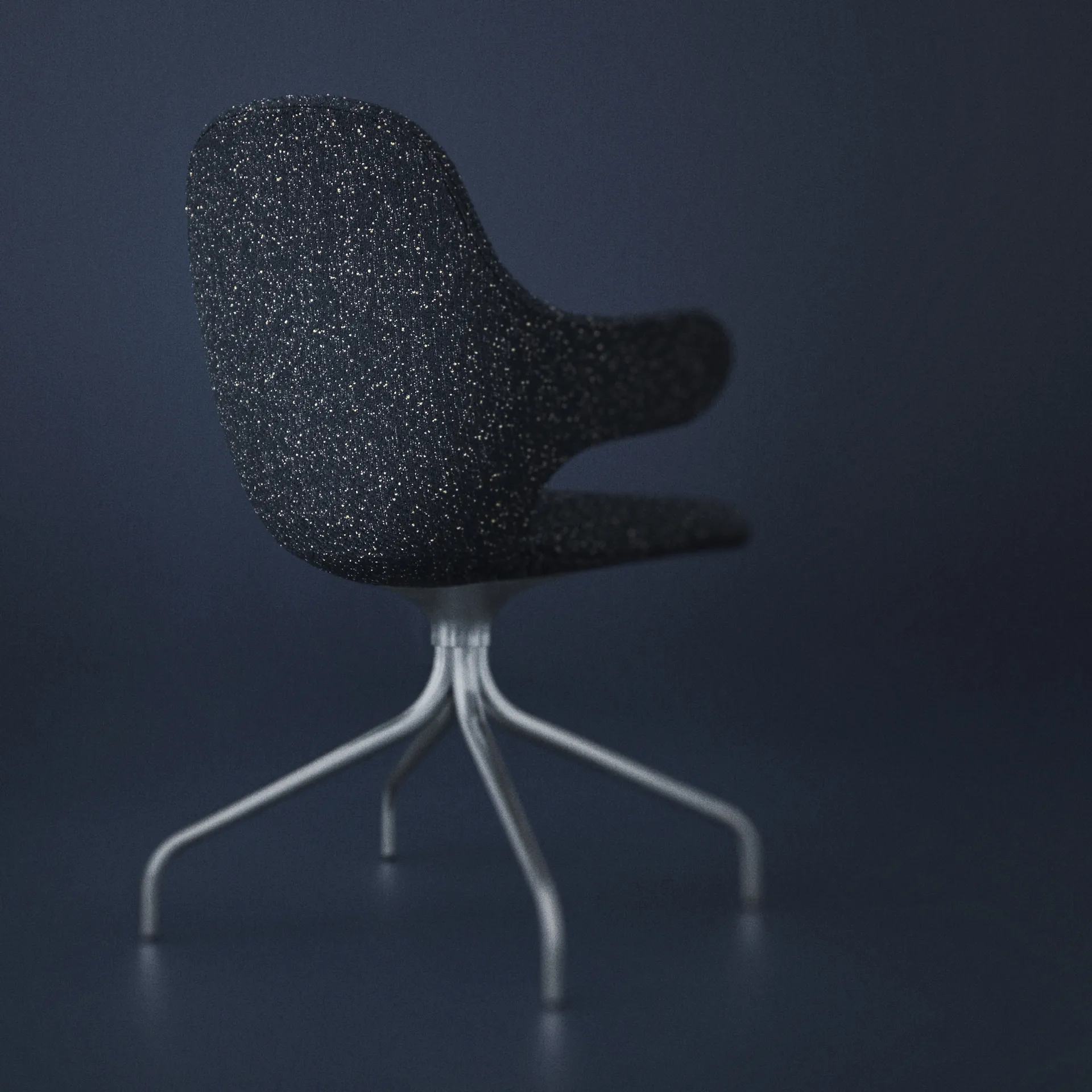 Catch JH2 kontorsstol, tyg remix 242 beige/grey, snurrstativ black &Tradition