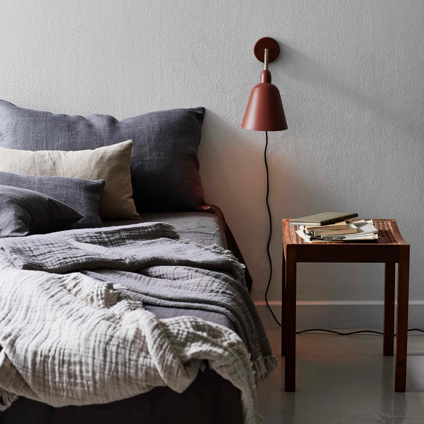 Collect bomullspläd SC33 260x260 cm, Cloud & Milk (beige-vit) &Tradition