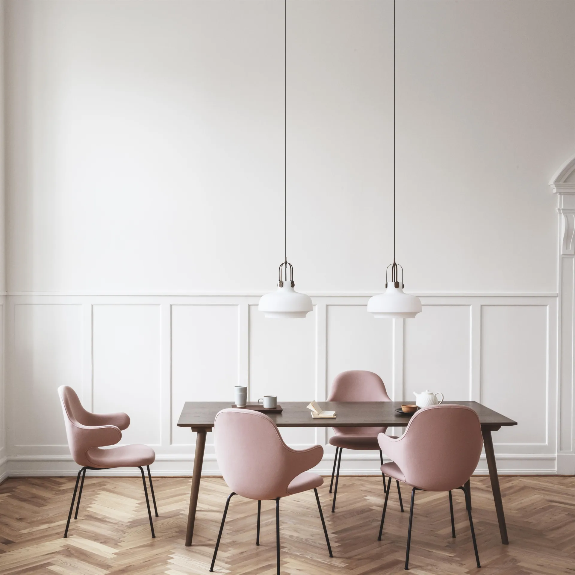 Copenhagen pendel SC6, opalglas-mässing &Tradition