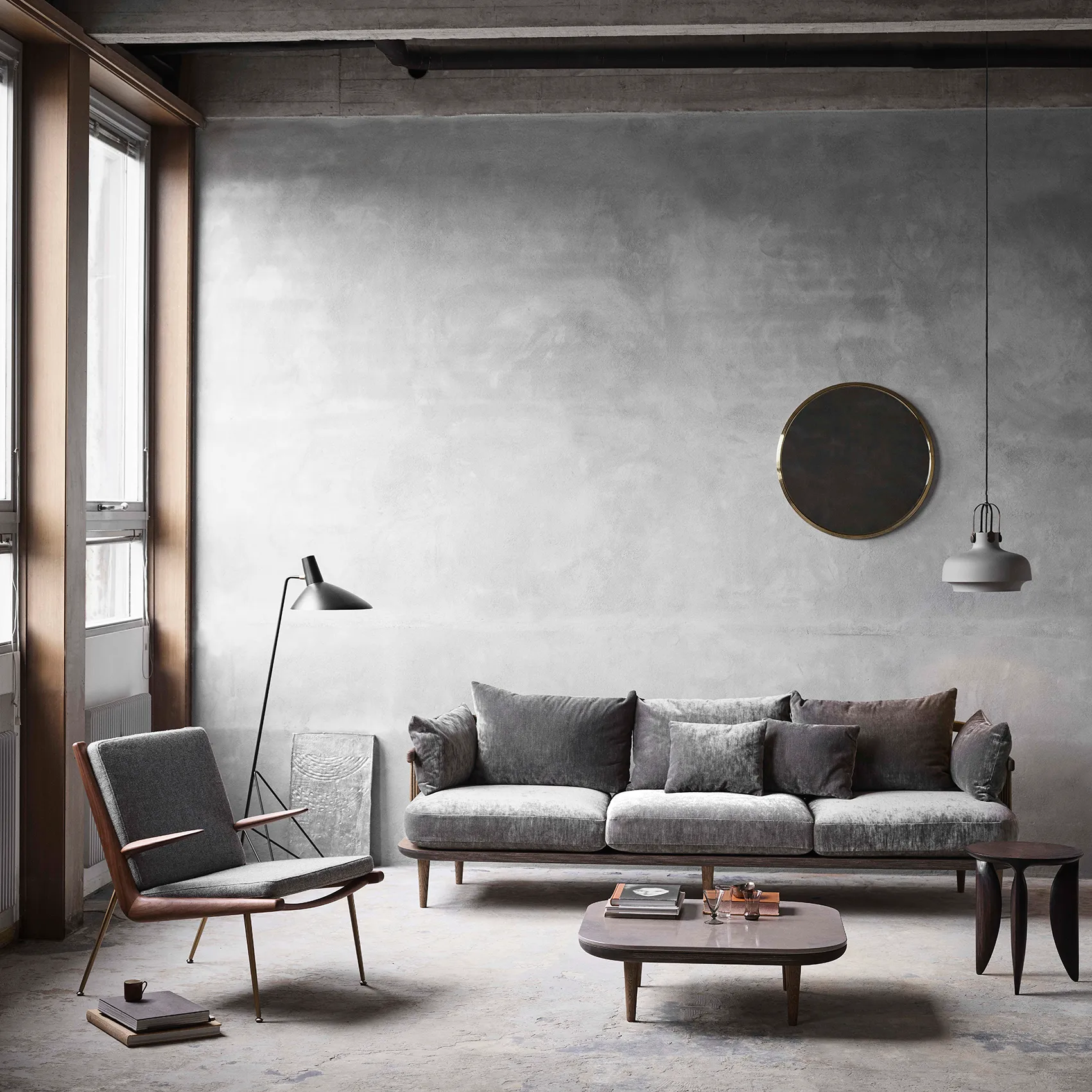 Copenhagen pendel SC7, matt stone (grå) &Tradition