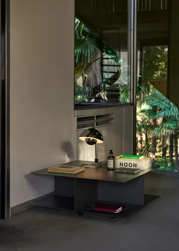 Develius EV3 soffbord - Steel stone grey, Ø89x40 cm - &Tradition