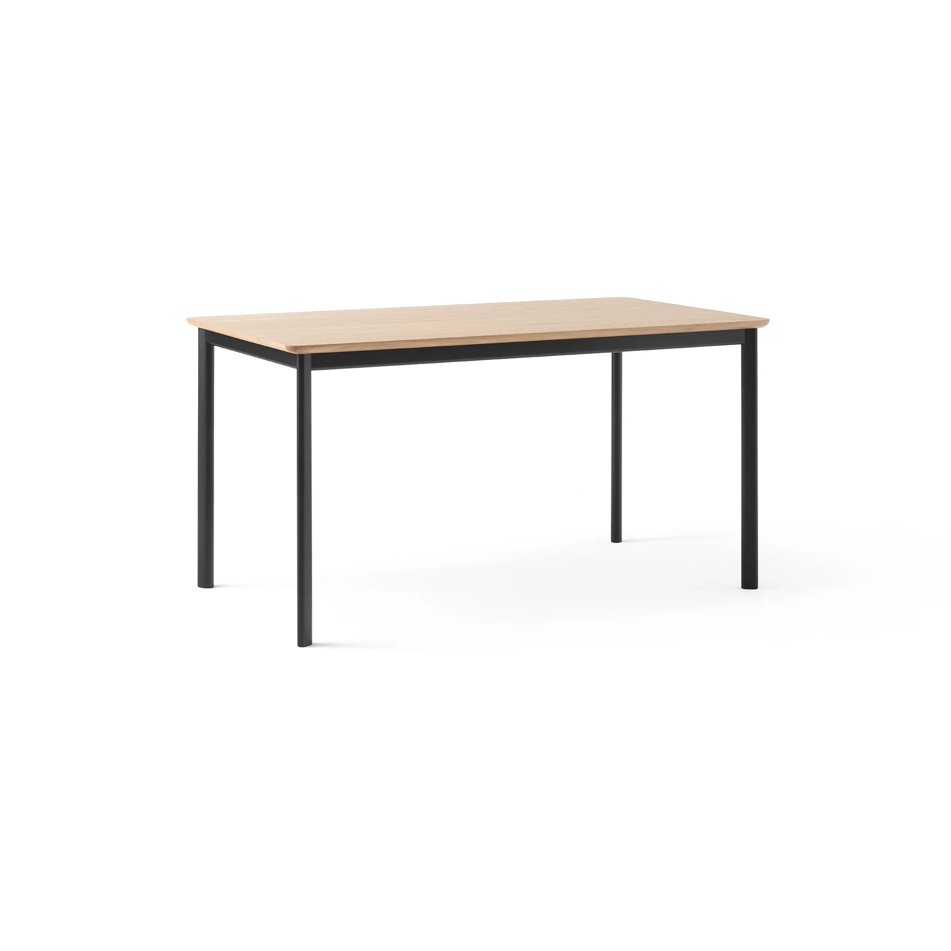 Drip HW115 matbord 83x143 cm, Black frame-clear lacq. oak &Tradition