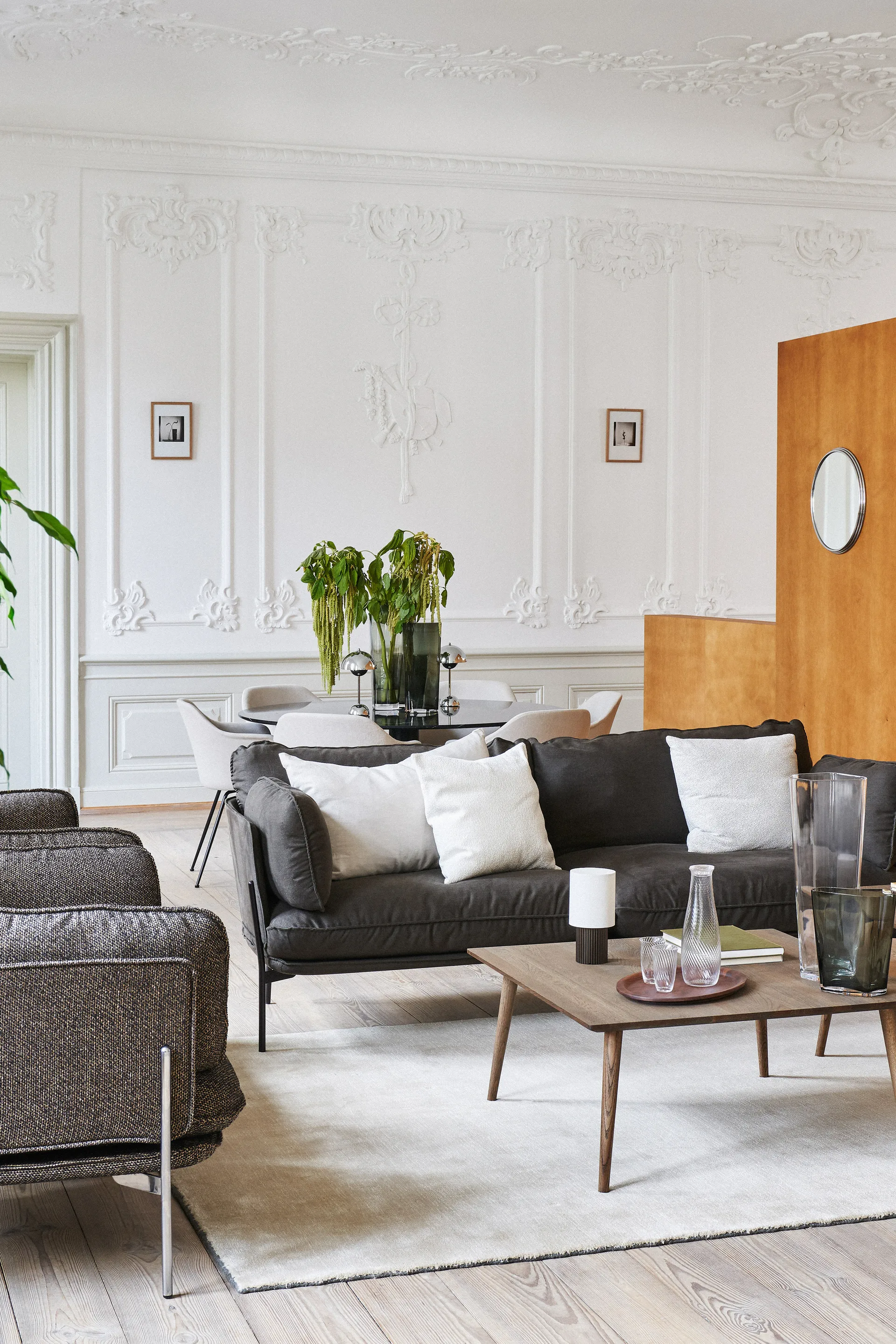 Flowerpot portabel bordslampa VP9, Chrome &Tradition