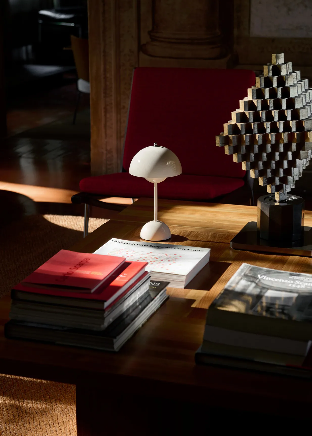 Flowerpot portabel bordslampa VP9, Ivory &Tradition