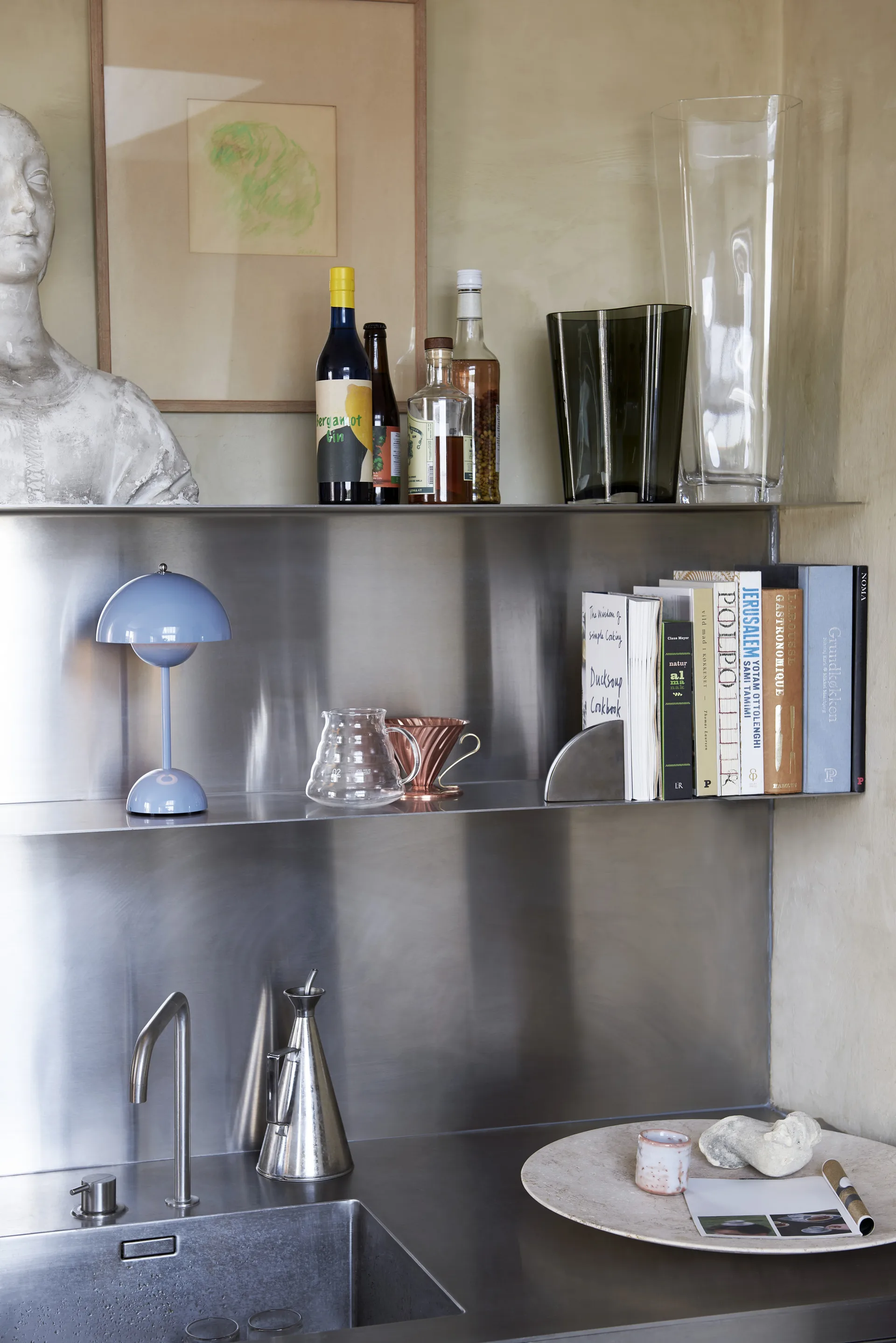 Flowerpot portabel bordslampa VP9, ljusblå &Tradition