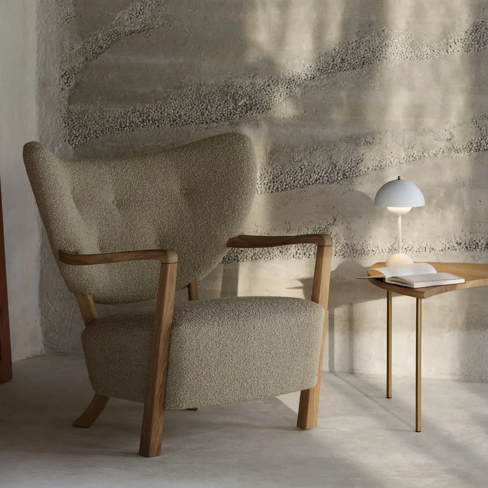 Flowerpot portabel bordslampa VP9, matt vit &Tradition