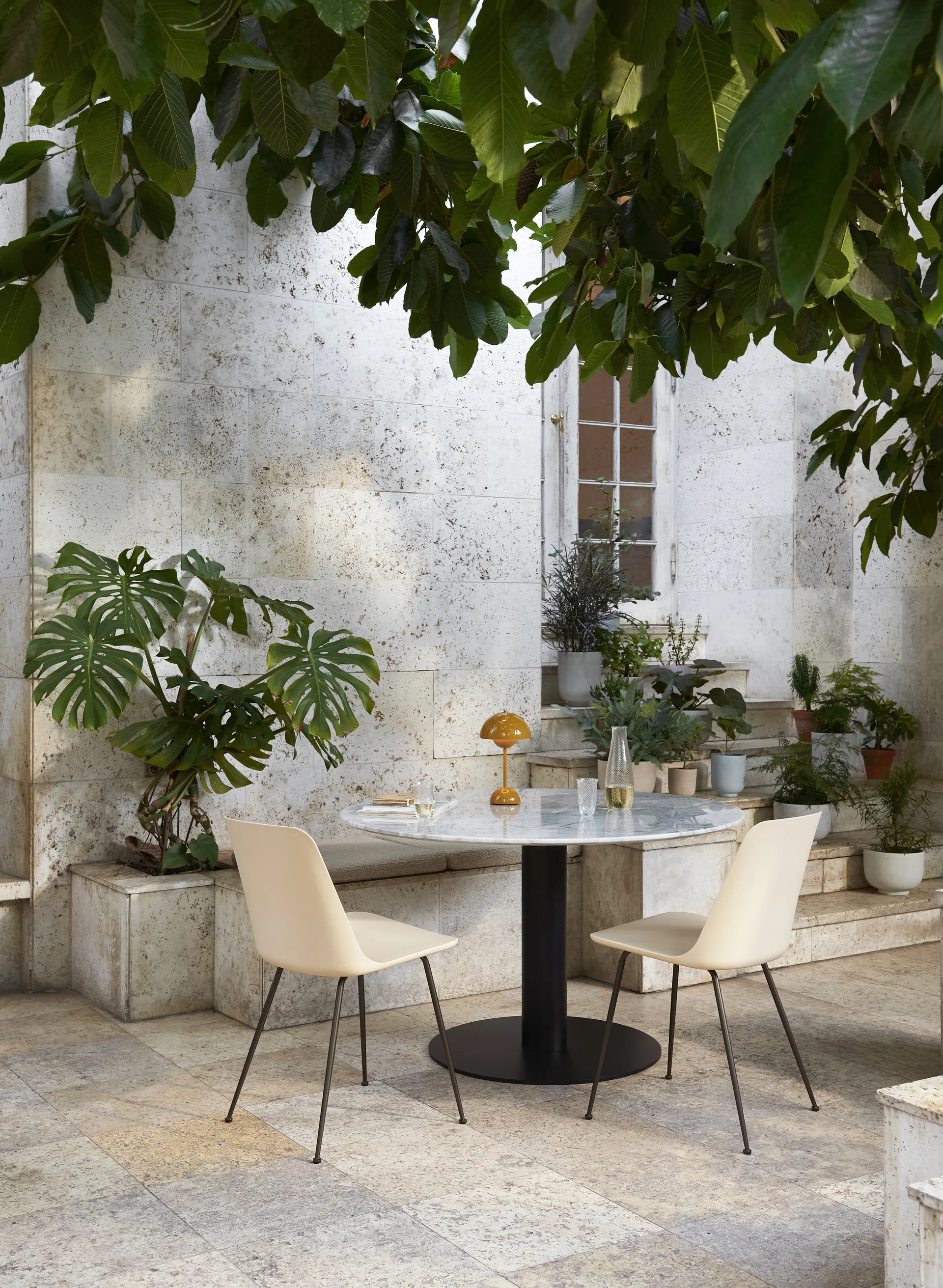 Flowerpot portabel bordslampa VP9, Mustard &Tradition